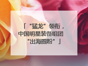 “猛龙”领衔，中国明星装备组团“出海圈粉”