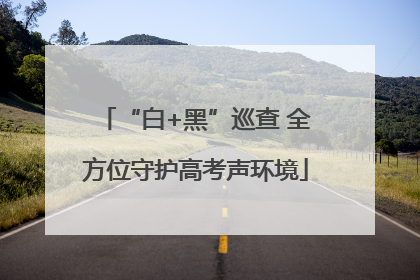 “白+黑”巡查 全方位守护高考声环境