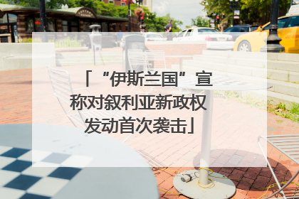 “伊斯兰国”宣称对叙利亚新政权发动首次袭击