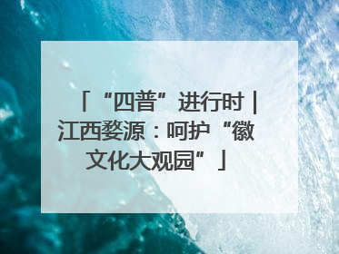 “四普”进行时｜江西婺源：呵护“徽文化大观园”