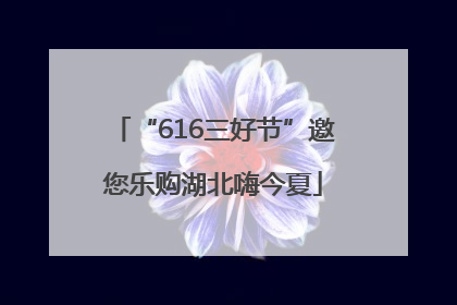 “616三好节”邀您乐购湖北嗨今夏