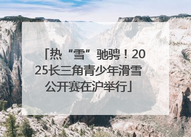 热“雪”驰骋！2025长三角青少年滑雪公开赛在沪举行