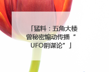 猛料：五角大楼曾秘密煽动传播“UFO阴谋论”