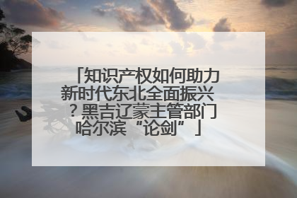 知识产权如何助力新时代东北全面振兴？黑吉辽蒙主管部门哈尔滨“论剑”