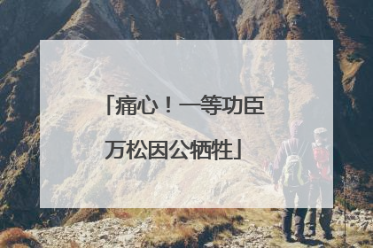痛心！一等功臣万松因公牺牲