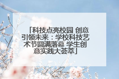 科技点亮校园 创意引领未来：学校科技艺术节圆满落幕 学生创意实践大荟萃