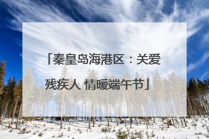 秦皇岛海港区：关爱残疾人 情暖端午节
