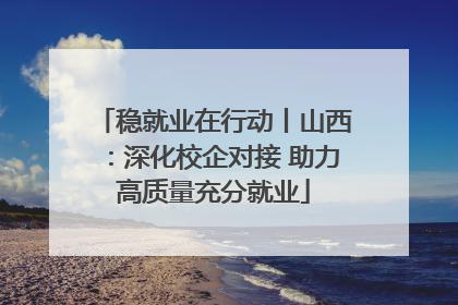 稳就业在行动丨山西：深化校企对接 助力高质量充分就业