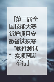 第三届全国技能大赛新增项目安徽省选拔赛“软件测试”赛项圆满举行