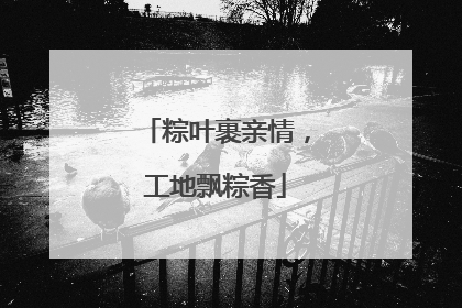 粽叶裹亲情，工地飘粽香
