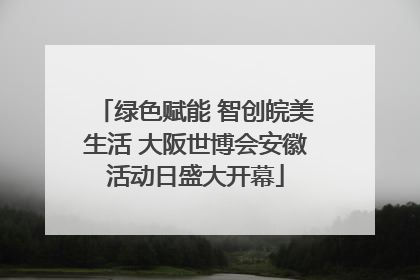 绿色赋能 智创皖美生活 大阪世博会安徽活动日盛大开幕