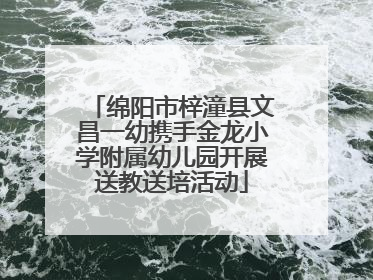 绵阳市梓潼县文昌一幼携手金龙小学附属幼儿园开展送教送培活动