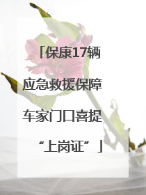 保康17辆应急救援保障车家门口喜提“上岗证”