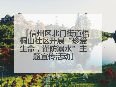 信州区北门街道梧桐山社区开展“珍爱生命，谨防溺水”主题宣传活动