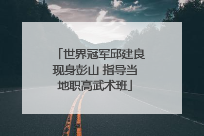 世界冠军邱建良现身彭山 指导当地职高武术班
