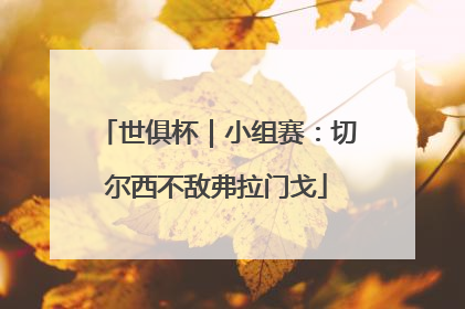 世俱杯｜小组赛：切尔西不敌弗拉门戈