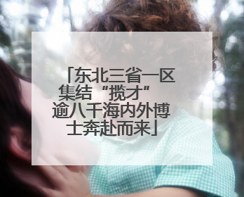 东北三省一区集结“揽才” 逾八千海内外博士奔赴而来