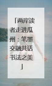 两岸读者走进瓜州：笔墨交融共话书法之美