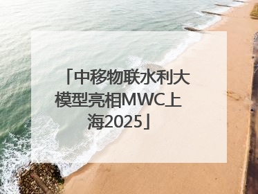 中移物联水利大模型亮相MWC上海2025
