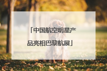 中国航空明星产品亮相巴黎航展