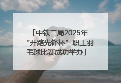 中铁二局2025年“开路先锋杯”职工羽毛球比赛成功举办