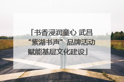 书香浸润童心 武昌“紫湖书声”品牌活动赋能基层文化建设