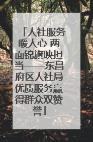 人社服务暖人心 两面锦旗映担当——东昌府区人社局优质服务赢得群众双赞誉