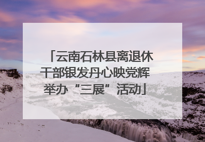云南石林县离退休干部银发丹心映党辉举办“三展”活动