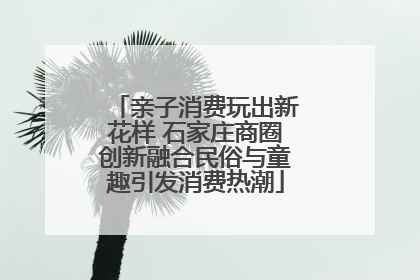 亲子消费玩出新花样 石家庄商圈创新融合民俗与童趣引发消费热潮
