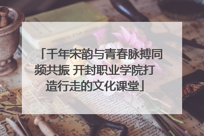 千年宋韵与青春脉搏同频共振 开封职业学院打造行走的文化课堂