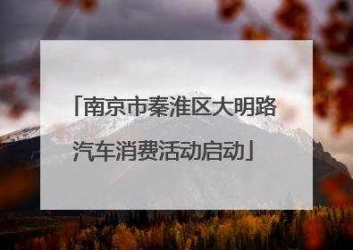 南京市秦淮区大明路汽车消费活动启动