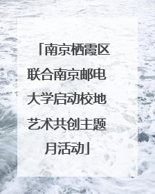 南京栖霞区联合南京邮电大学启动校地艺术共创主题月活动