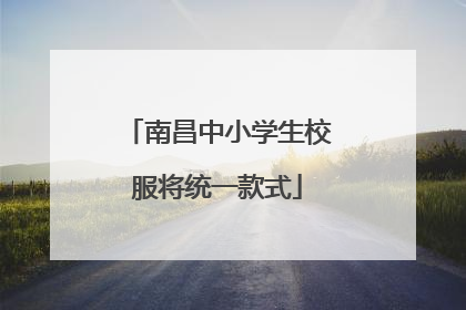 南昌中小学生校服将统一款式