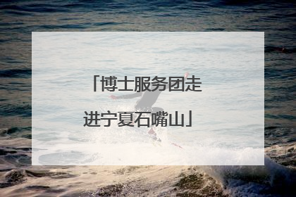 博士服务团走进宁夏石嘴山