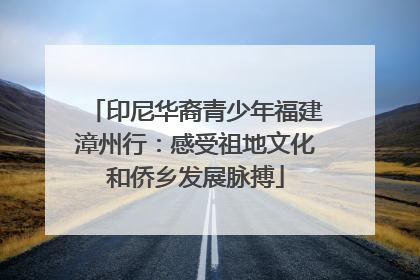 印尼华裔青少年福建漳州行：感受祖地文化和侨乡发展脉搏