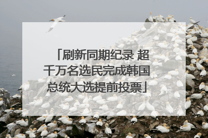 刷新同期纪录 超千万名选民完成韩国总统大选提前投票