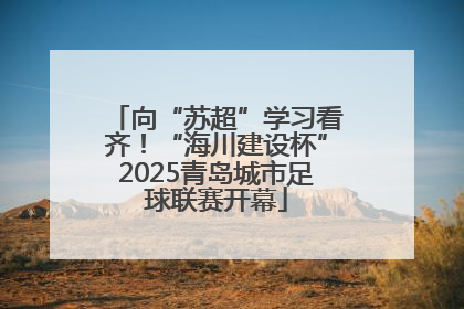 向“苏超”学习看齐！“海川建设杯”2025青岛城市足球联赛开幕