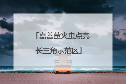 嘉善萤火虫点亮长三角示范区