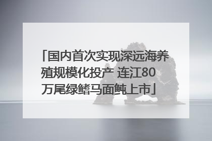 国内首次实现深远海养殖规模化投产 连江80万尾绿鳍马面鲀上市
