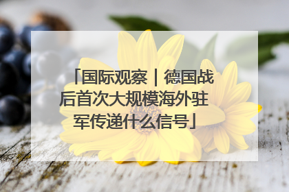 国际观察｜德国战后首次大规模海外驻军传递什么信号
