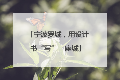 宁波罗城，用设计书“写”一座城