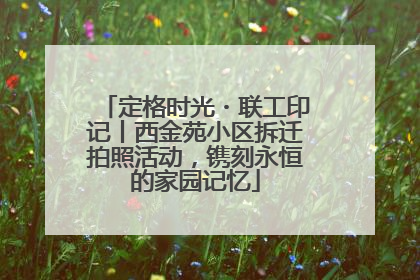 定格时光・联工印记丨西金苑小区拆迁拍照活动，镌刻永恒的家园记忆