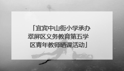 宜宾中山街小学承办翠屏区义务教育第五学区青年教师晒课活动