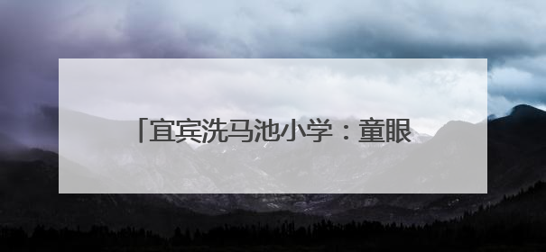 宜宾洗马池小学：童眼探小学，衔接没烦恼
