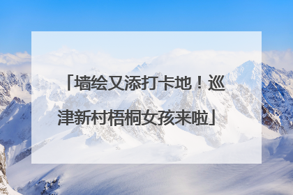 墙绘又添打卡地！巡津新村梧桐女孩来啦