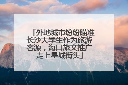 外地城市纷纷瞄准长沙大学生作为旅游客源，海口旅文推广走上星城街头
