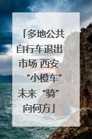 多地公共自行车退出市场 西安“小橙车”未来“骑”向何方