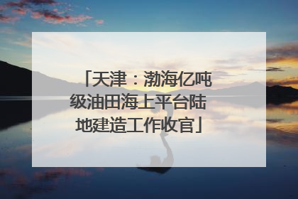 天津：渤海亿吨级油田海上平台陆地建造工作收官