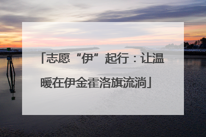志愿“伊”起行：让温暖在伊金霍洛旗流淌