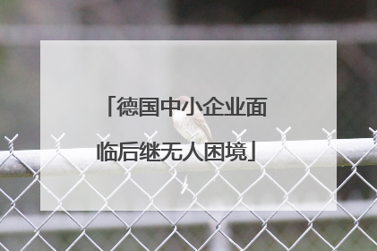 德国中小企业面临后继无人困境